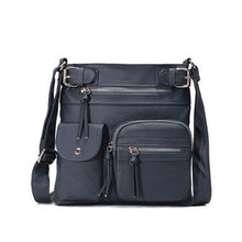 Load image into Gallery viewer, Multi-Pocket Soft PU Crossbody Bag