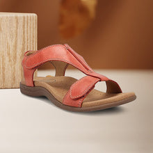 Load image into Gallery viewer, Platform Wedge Velcro Strap Sandals