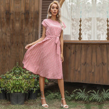 Load image into Gallery viewer, Polka Dot Pleated Dress