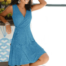 Load image into Gallery viewer, Print Sleeveless A-line Knee Length Vacation Dresses