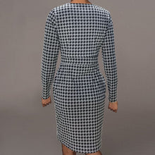 Load image into Gallery viewer, Sexy Long Sleeve V-neck Buttocks Print Dress