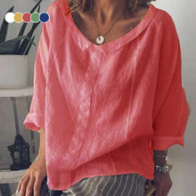 Load image into Gallery viewer, Solid Color Collar Pullover Shirt