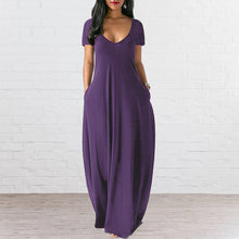 Load image into Gallery viewer, Solid Slant Pocket Dress