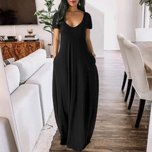 Load image into Gallery viewer, Solid Slant Pocket Dress