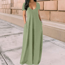 Load image into Gallery viewer, Solid Slant Pocket Dress