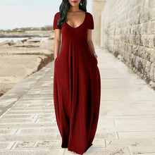 Load image into Gallery viewer, Solid Slant Pocket Dress