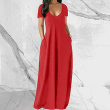 Load image into Gallery viewer, Solid Slant Pocket Dress