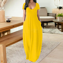 Load image into Gallery viewer, Solid Slant Pocket Dress