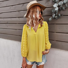 Load image into Gallery viewer, Chiffon Long Sleeve Blouses
