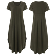 Load image into Gallery viewer, V-neck Slit Long Skirt