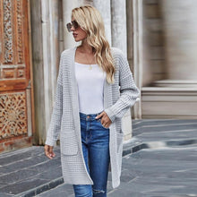 Load image into Gallery viewer, Women's Oversized Pocket Cardigan Outwear