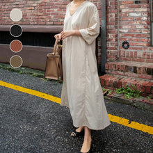 Load image into Gallery viewer, Women's Cotton Casual Soft Dress