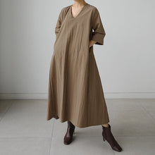 Load image into Gallery viewer, Women's Cotton Casual Soft Dress