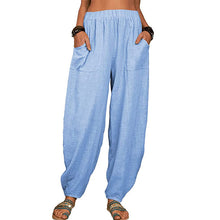 Load image into Gallery viewer, Women's Loose Cotton And Linen Casual Pants