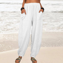 Load image into Gallery viewer, Women's Loose Cotton And Linen Casual Pants