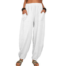 Load image into Gallery viewer, Women's Loose Cotton And Linen Casual Pants