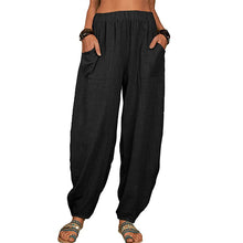 Load image into Gallery viewer, Women's Loose Cotton And Linen Casual Pants