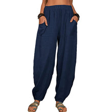 Load image into Gallery viewer, Women's Loose Cotton And Linen Casual Pants