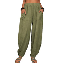 Load image into Gallery viewer, Women's Loose Cotton And Linen Casual Pants
