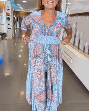 Load image into Gallery viewer, V-Neck Seven Sleeve Vacation Dress