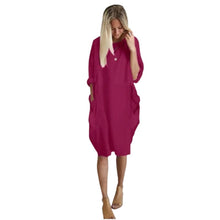 Load image into Gallery viewer, Loose Swing Panel Long Dress