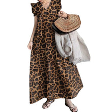 Load image into Gallery viewer, Leopard Print Commuter Long Dress