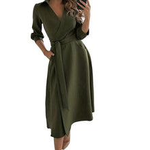 Load image into Gallery viewer, V-neck Printed Dress