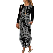 Load image into Gallery viewer, Ethnic Print Long Sleeve Dress