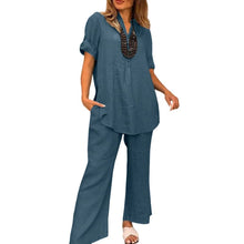 Load image into Gallery viewer, Two-piece Cotton and Linen Pants for Women