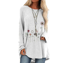 Load image into Gallery viewer, Floral Print Long-sleeve T-shirt