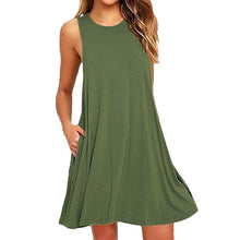 Load image into Gallery viewer, Sleeveless Pocket Multicolor Dress