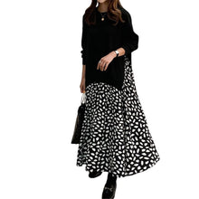 Load image into Gallery viewer, Round Neck Fake Two Piece Dress