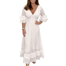 Load image into Gallery viewer, Loose High Waist Embroidered Dress