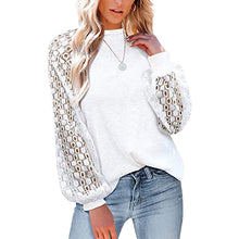 Load image into Gallery viewer, Waffle Lace Crewneck T-Shirt