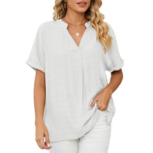 Load image into Gallery viewer, Thin V-neck Casual Shirt