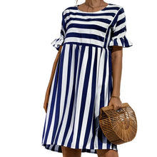 Load image into Gallery viewer, Ruffled Striped Dress