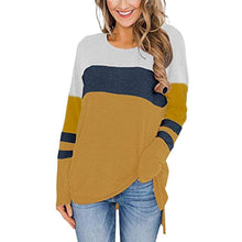 Load image into Gallery viewer, Long-sleeve Paneled Crewneck T-shirt
