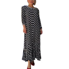 Load image into Gallery viewer, Polka Dot Long Sleeve Long Dress
