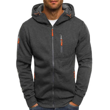 Load image into Gallery viewer, Mens Full-Zip Hooded Fleece Sweatshirt