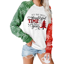 Load image into Gallery viewer, Women Christmas Print Long Sleeve Sweatershirt