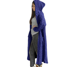 Load image into Gallery viewer, Braided Lazy Hooded Sweater
