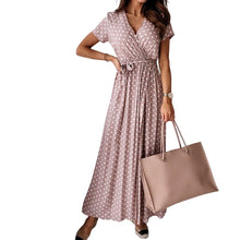 Load image into Gallery viewer, V-neck Polka Dot Print Dress