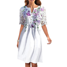 Load image into Gallery viewer, Knee-length Dress With Butterfly Print