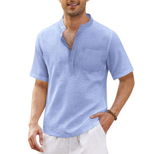 Load image into Gallery viewer, Summer Men's Hippie Casual Pocket Short Sleeve Beach T-Shirt
