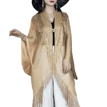 Load image into Gallery viewer, Fringe Shawl with Sunscreen