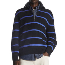 Load image into Gallery viewer, Lapel Striped Knit Sweater