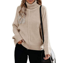 Load image into Gallery viewer, Knitted Turtleneck Sweater