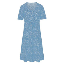 Load image into Gallery viewer, Floral Crew Neck Beach Dress