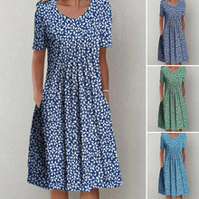 Load image into Gallery viewer, Elegant Round Neck Dress