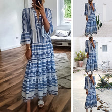 Load image into Gallery viewer, Geometric Boho Dress